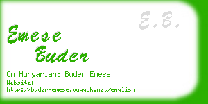 emese buder business card